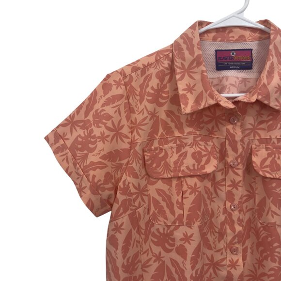 Xcaster Outdoor Womens Short Sleeve UPF Sun Protection Shirt Medium - Picture 3 of 11